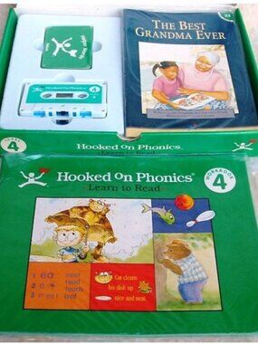 NEW Hooked on Phonics (HOP) - Learn to Read - Level 4 Box Set with Workbook